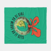 Couverture Polaire Grinch | C'est aussi joyeux que ça peut l'être (Devant (Horizontal))