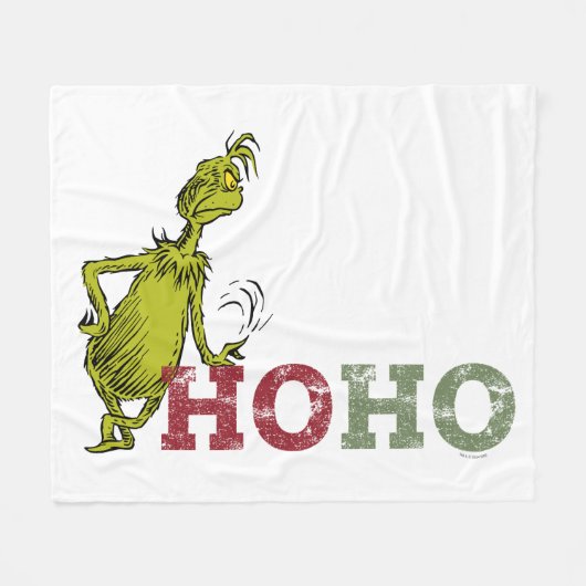 Couverture Polaire Grinch | Ho Ho Ho (Devant (Horizontal))