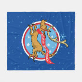 Couverture Polaire Grinch | Joyeux Grinchmas! (Devant (Horizontal))