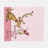Couverture Polaire Grinch | Max et Cindy Lou Who (Devant (Horizontal))