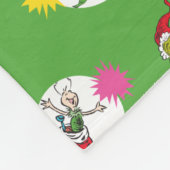 Couverture Polaire Grinch | Motif de points de Noël (Coin)