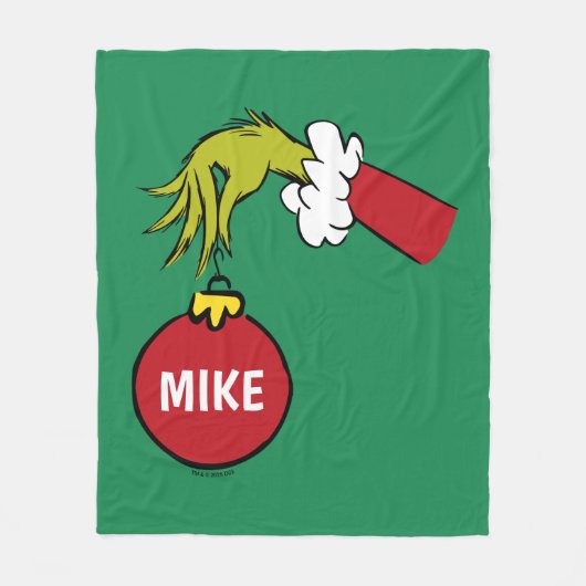 Couverture Polaire Grinch | Personalized Ornament (Devant)