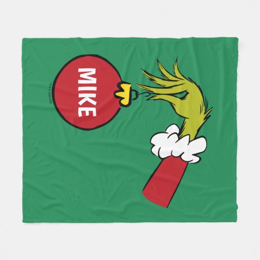 Couverture Polaire Grinch | Personalized Ornament (Devant (Horizontal))