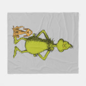 Couverture Polaire Grinch | posture de Max et Grinch (Devant (Horizontal))