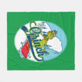 Couverture Polaire Grinch Snowboard (Devant (Horizontal))