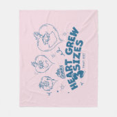 Couverture Polaire Grinch's Heart Grew 3 Tailles (Devant)