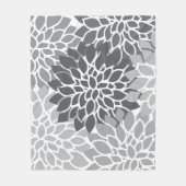 Couverture Polaire Gris Abstrait (Devant)