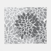 Couverture Polaire Gris Abstrait (Devant (Horizontal))