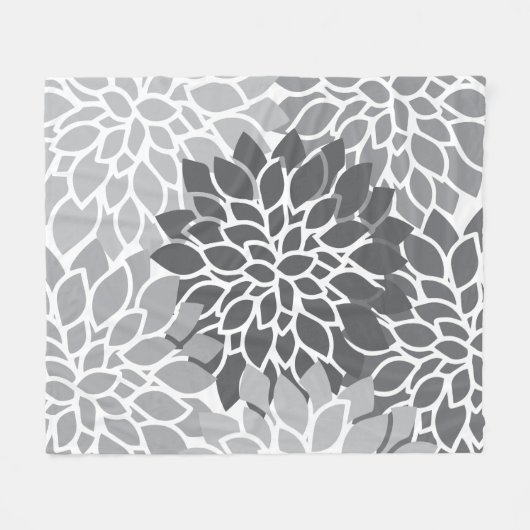 Couverture Polaire Gris Abstrait (Devant (Horizontal))