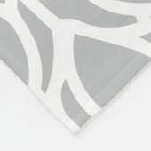 Couverture Polaire Gris Abstrait (Coin)