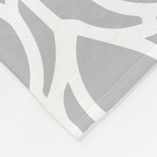 Couverture Polaire Gris Abstrait (Coin)