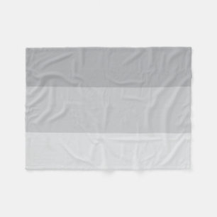 Couverture Polaire Gris argenté rayé