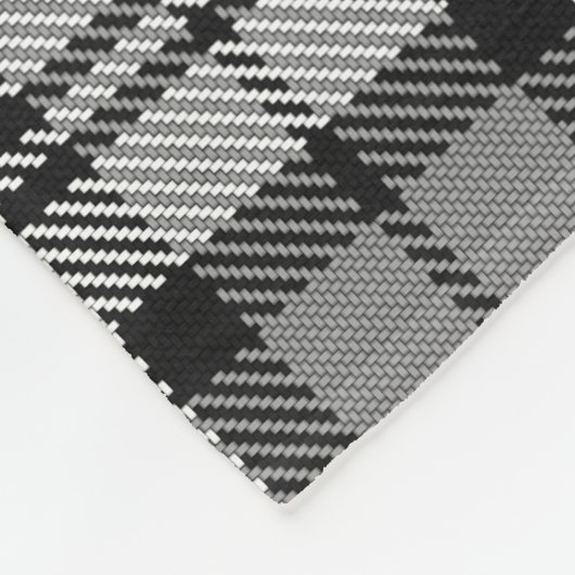 Couverture Polaire Gris Blackwatch Tartan Design Plaid (Coin)