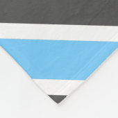 Couverture Polaire Gris bleu ciel moderne rayures diagonales (Coin)