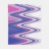 Couverture Polaire gris bleu Fuchsia (Devant)