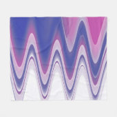 Couverture Polaire gris bleu Fuchsia (Devant (Horizontal))