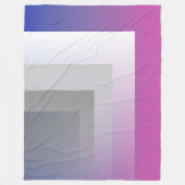 Couverture Polaire gris bleu Fuchsia (Devant)