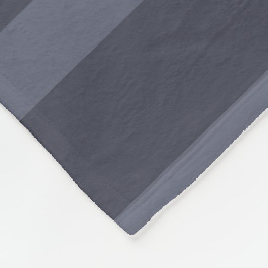 Couverture Polaire Gris bleu moderne rayé (Coin)