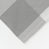 Couverture Polaire Gris Buffalo Plaid Farm Horse Fleece Blanche (Coin)