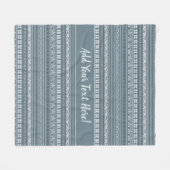 Couverture Polaire Gris D'Ardoise Noire Et Blanc Gris D'Ardoise Nordi (Devant (Horizontal))
