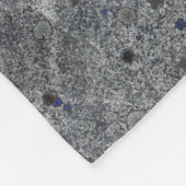 Couverture Polaire Gris de granit de géologie avec les détails bleus (Coin)