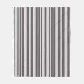 Couverture Polaire Gris élégant rayé (Devant)