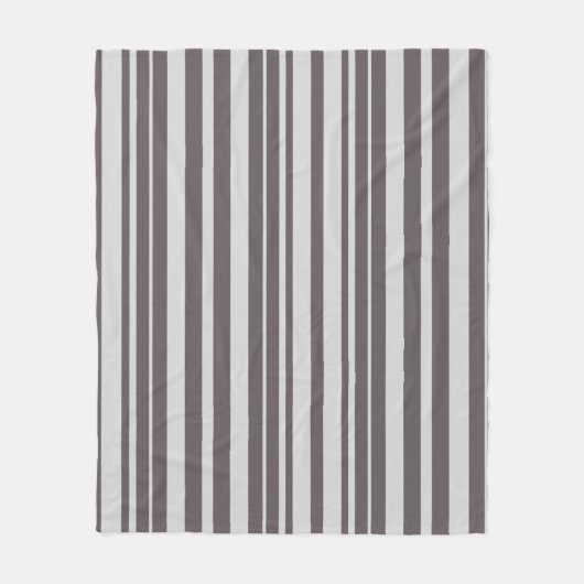 Couverture Polaire Gris élégant rayé (Devant)