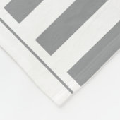 Couverture Polaire Gris et blanc Farmhouse Nom du Motif Fleece (Coin)