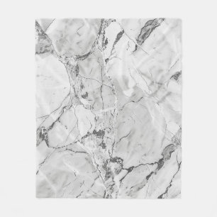 Couverture Polaire Gris "Flux de Whisper en ardoise" Texture en marbr