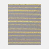 Couverture Polaire Gris Gold Stripes (Devant)