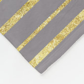 Couverture Polaire Gris Gold Stripes (Coin)