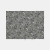 Couverture Polaire Gris granite avec mousse verte (Devant (Horizontal))