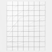 Couverture Polaire Gris Grille (Devant)