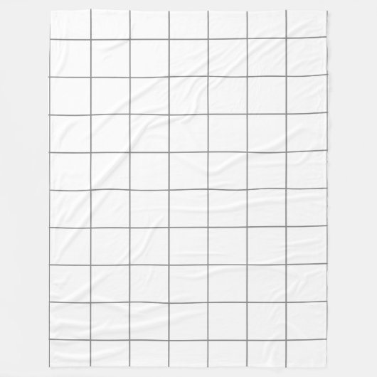 Couverture Polaire Gris Grille (Devant)