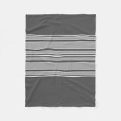 Couverture Polaire Gris Gris Stripes Center - Modern Vibe PEUT modifi (Devant)