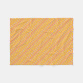 Couverture Polaire Gris Jaune Blocs Art Abstrait (Devant (Horizontal))