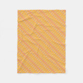 Couverture Polaire Gris Jaune Blocs Art Abstrait (Devant)