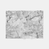 Couverture Polaire Gris "Mosaïque de pierre Cascade" Marbre texture A (Devant (Horizontal))