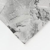 Couverture Polaire Gris "Mosaïque de pierre Cascade" Marbre texture A (Coin)