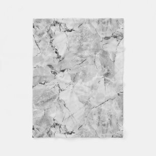 Couverture Polaire Gris "Mosaïque de pierre Cascade" Marbre texture A