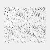 Couverture Polaire Gris ou pois noir, blanc, gris motif (Devant (Horizontal))