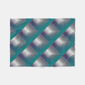 Couverture Polaire gris pourpre turquoise (Devant (Horizontal))