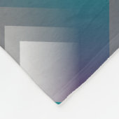 Couverture Polaire gris pourpre turquoise (Coin)