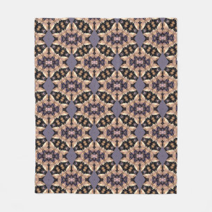 Couverture Polaire Gris rayonnant et Gras Brown