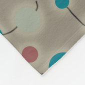 Couverture Polaire Gris rétro Univers pointillé (Coin)