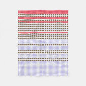 Couverture Polaire Gris, rose, brun, plaid (Devant)