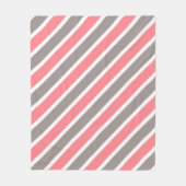 Couverture Polaire Gris rouge moderne (Devant)