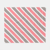 Couverture Polaire Gris rouge moderne (Devant (Horizontal))