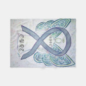 Couverture Polaire Gris Sensibilisation Ruban Angel Cerveau Couvertur (Devant (Horizontal))