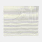 Couverture Polaire Gris Ticking Stripe Ferme moderne (Devant (Horizontal))
